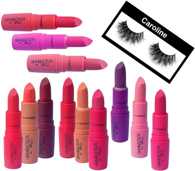 

caroline Eyelashes & Lipstick (set of 12)(Set of 13)