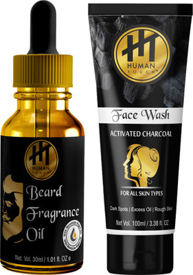 HUMAN TOUCH Beard Fragrance Oil & Face Wash Pack 0f 2(Set of 2)