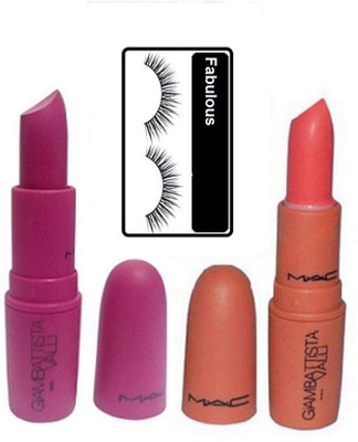 fabulous Eyelashes, MAC Giambattista Valli Paris Lipstick (Pack of 2)(Set of 3)