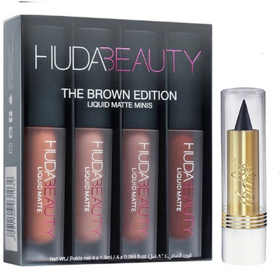 

iba halal care kajal with liquid mate lipstick(Set of 1)