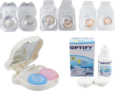 

Optify Combo Pack Monthly Color Contact Lens (OP-505-Grey-Hazel-Honey-3) Monthly Contact Lens(1, Grey-Hazel-Honey, Pack of 3)