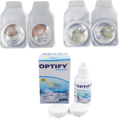 

Optify Combo Pack Monthly Color Contact Lens (OP-434-Hazel-Green-2) Monthly Contact Lens(1, Hazel-Green, Pack of 2)