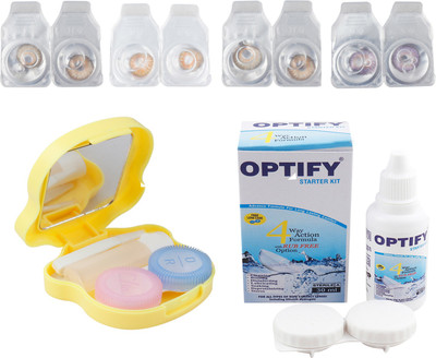 

Optify Combo Pack Monthly Color Contact Lens with Kit (OP-562-Pure Hazel-Honey-Hazel-Voilet-4) Monthly Contact Lens(1, Pure Hazel-Honey-Hazel-Voilet, Pack of 4)