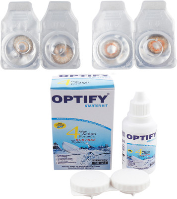 

Optify Combo Pack Monthly Color Contact Lens (OP-155-Hazel-Honey-2) Monthly Contact Lens(1, Hazel-Honey, Pack of 2)