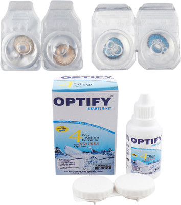 

Optify Combo Pack Monthly Color Contact Lens (OP-154-Hazel-Blue-2) Monthly Contact Lens(1, Hazel-Blue, Pack of 2)