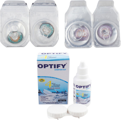 

Optify Combo Pack Monthly Color Contact Lens (OP-416-Tarquise-Voilet -2) Monthly Contact Lens(1, Tarquise-Voilet, Pack of 2)