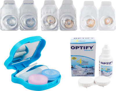 

Optify Combo Pack Monthly Color Contact Lens (OP-517-Blue-Hazel-Honey-3) Monthly Contact Lens(1, Blue-Hazel-Honey, Pack of 3)