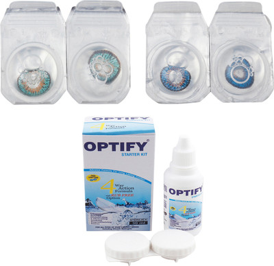

Optify Combo Pack Monthly Color Contact Lens (OP-420-Tarquise-Blue -2) Monthly Contact Lens(1, Tarquise-Blue, Pack of 2)