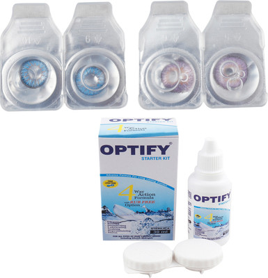 

Optify Combo Pack Monthly Color Contact Lens with Kit (OP-715-Aquablue-Hazel-2) Monthly Contact Lens(1, Aquablue-Hazel, Pack of 2)