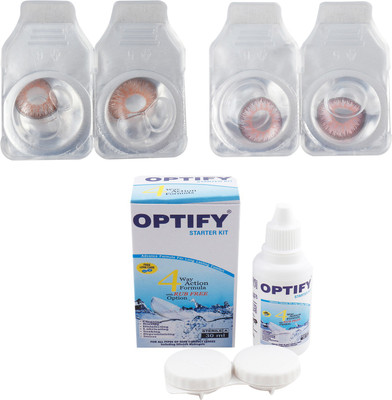

Optify Combo Pack Monthly Color Contact Lens (OP-430-Hazel-Pink-2) Monthly Contact Lens(1, Hazel-Pink, Pack of 2)