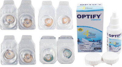 

Optify Combo Pack Monthly Color Contact Lens (OP-72-Pure Hazel-Honey-Hazel-Tarquise-4) Monthly Contact Lens(1, Pure Hazel-Honey-Hazel-Tarquise, Pack of 4)