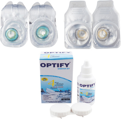 

Optify Combo Pack Monthly Color Contact Lens with Kit (OP-769-Tarquise-Dark Grey-2) Monthly Contact Lens(1, Tarquise-Dark Grey, Pack of 2)