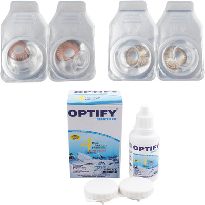

Optify Combo Pack Monthly Color Contact Lens (OP-440-Hazel-Honey-2) Monthly Contact Lens(1, Hazel-Honey, Pack of 2)
