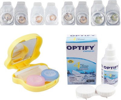 

Optify Combo Pack Monthly Color Contact Lens with Kit (OP-553-Pure Hazel-Honey-Hazel-Green-4) Monthly Contact Lens(1, Pure Hazel-Honey-Hazel-Green, Pack of 4)