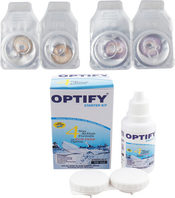 

Optify Combo Pack Monthly Color Contact Lens with Kit (OP-168-Hazel-Voilet-2) Monthly Contact Lens(1, Hazel-Voilet, Pack of 2)