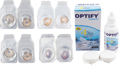 

Optify Combo Pack Monthly Color Contact Lens with Kit (OP-76-Pure Hazel-Honey-Hazel-Voilet-4) Monthly Contact Lens(1, Pure Hazel-Honey-Hazel-Voilet, Pack of 4)