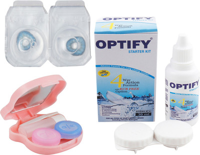 

Optify Combo Pack Monthly Color Contact Lens with Kit (OP-622-Blue-1) Monthly Contact Lens(1, Blue, Pack of 1)