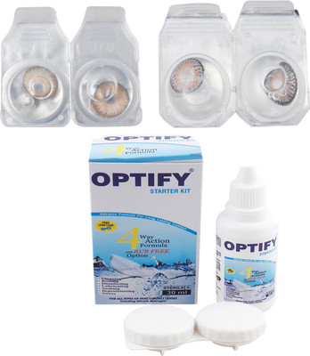 

Optify Combo Pack Monthly Color Contact Lens (OP-153-Hazel-Grey-2) Monthly Contact Lens(1, Hazel-Grey, Pack of 2)