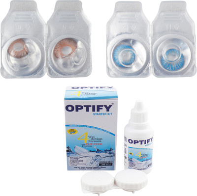 

Optify Combo Pack Monthly Color Contact Lens (OP-432-Hazel-Aquablue-2) Monthly Contact Lens(1, Hazel-Aquablue, Pack of 2)
