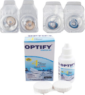 

Optify Combo Pack Monthly Color Contact Lens with Kit (OP-172-Hazel-Blue-2) Monthly Contact Lens(1, Hazel-Blue, Pack of 2)