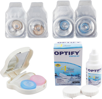 

Optify Combo Pack Monthly Color Contact Lens (OP-490-Hazel-Blue-2) Monthly Contact Lens(1, Hazel-Blue, Pack of 2)