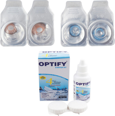 

Optify Combo Pack Monthly Color Contact Lens (OP-433-Hazel-Blue-2) Monthly Contact Lens(1, Hazel-Blue, Pack of 2)