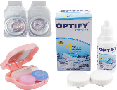 

Optify Combo Pack Monthly Color Contact Lens with Kit (OP-623-Voilet-1) Monthly Contact Lens(1, Voilet, Pack of 1)