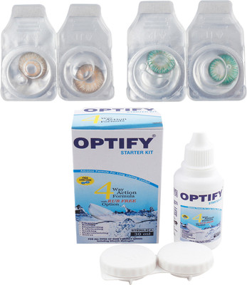 

Optify Combo Pack Monthly Color Contact Lens (OP-152-Hazel-Tarquise-2) Monthly Contact Lens(1, Hazel-Tarquise, Pack of 2)