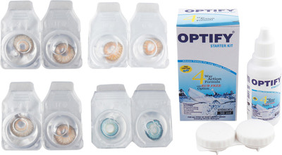 

Optify Combo Pack Monthly Color Contact Lens with Kit (OP-88-Pure Hazel-Honey-Hazel-Aqua-4) Monthly Contact Lens(1, Pure Hazel-Honey-Hazel-Aqua, Pack of 4)