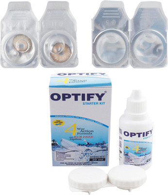 

Optify Combo Pack Monthly Color Contact Lens with Kit (OP-174-Hazel-Blue-2) Monthly Contact Lens(1, Hazel-Blue, Pack of 2)