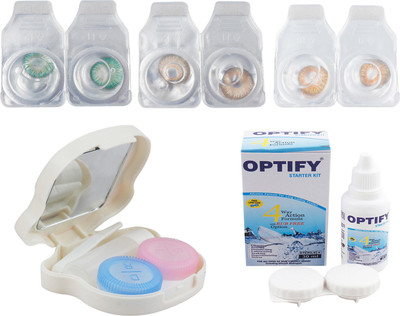 

Optify Combo Pack Monthly Color Contact Lens (OP-509-Green-Hazel-Honey-3) Monthly Contact Lens(1, Green-Hazel-Honey, Pack of 3)