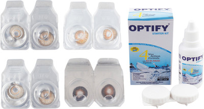 

Optify Combo Pack Monthly Color Contact Lens (OP-62-Pure Hazel-Honey-Hazel-Brown-4) Monthly Contact Lens(1, Pure Hazel-Honey-Hazel-Brown, Pack of 4)