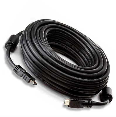 

DRMS STORE HDMI Male to HDMI Male Cable for LCD TV, PC and Laptop All HDMI Devices (25Meter) HDMI Cable(Compatible with LAPTOP,COMPUTER,PC, Black)