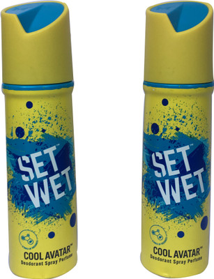 

Set Wet Cool Avatar Deodorant Spray - For Men & Women(300 ml, Pack of 2)