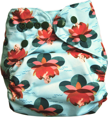 

FigOHoney FIG-O-HONEY Cloth Diaper for Babies | Tamara Lotus Print Reusable Cloth Diaper for Babies with Free Absorbent Insert | Washable Modern Cloth Diaper | One-Size Best Fits 5 to 15 kg - L