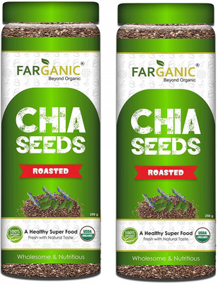 FARGANIC Chia Seeds(500 g, Pack of 2)