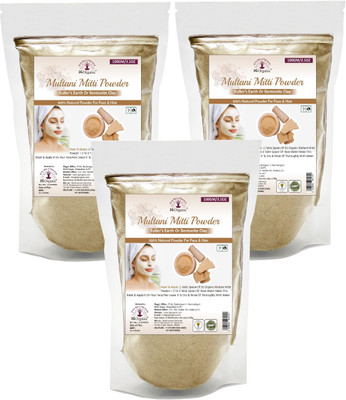 

3GOrganic Multani Mitti Powder for Face Skin and Hair(300 g)