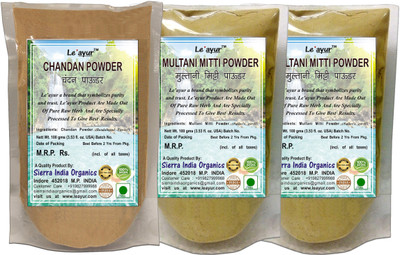 

Le'ayur Chandan ( Sandal wood)& Multani Mitti Powder(300 g)