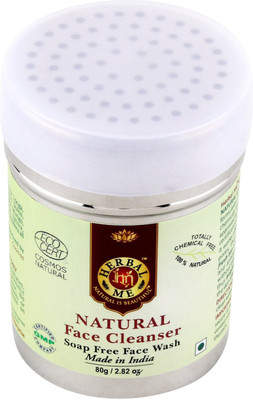 

Herbal Me Almond & Neem enriched Face Wash for daily use, 80g,Certified Natural by Ecocert (France) in a unique SS jar Face Wash(80 g)