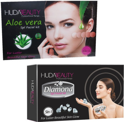 

Huda Beauty Professional Range Aloe Vera & Diamond Facial Kit 900 g(Set of 2)
