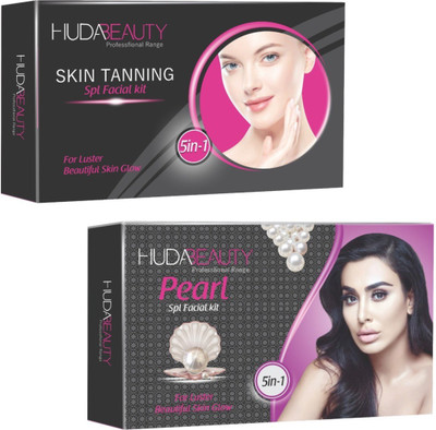 

Huda Beauty Professional Range Skin Tanning & Pearl Facial Kit 900 g(Set of 2)