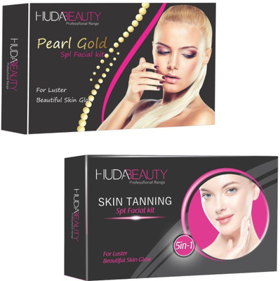 

Huda Beauty Professional Range Pearl Gold & Skin Tanning & Facial Kit 900 g(Set of 2)