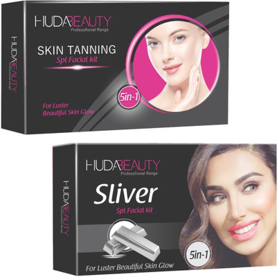 

Huda Beauty Professional Range Skin Tanning & Silver Facial Kit 900 g(Set of 2)