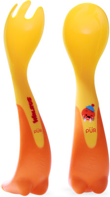 

PUR Walrus Cutlery Set Yellow and Orange - Plastic(Orange and Yellow)