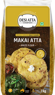 

Desi Atta Company Makai Atta, 1000g (4000 g, Pack of 4)