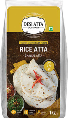 

Desi Atta Company Rice atta, 1000g (4000 g, Pack of 4)