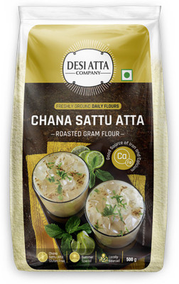 

Desi Atta Company Chana Sattu Atta, 500g (1500 g, Pack of 3)