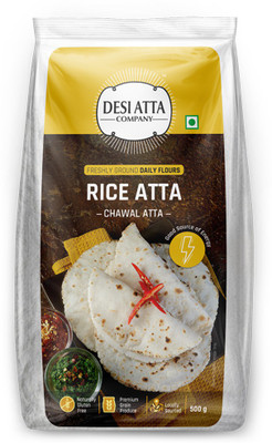 

Desi Atta Company RICE Atta, 500g (2000 g, Pack of 4)