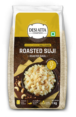 

Desi Atta Company Roasted suji, 1000g (4000 g, Pack of 4)