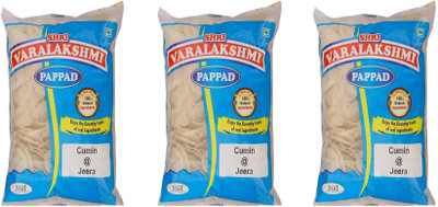 

Varalakshmi Cumin Flavoured Jeera Papad 500 g(Pack of 3)